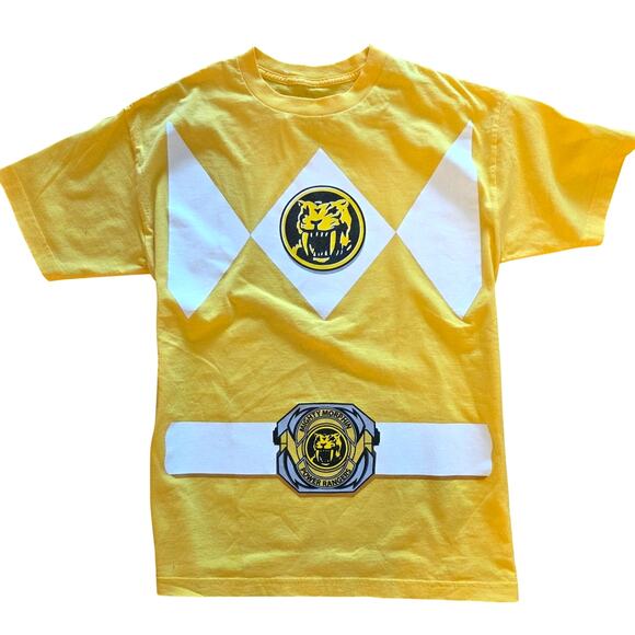 Women's Yellow Power Ranger Graphic T-Shirt - Size Large - Picture 2 of 6